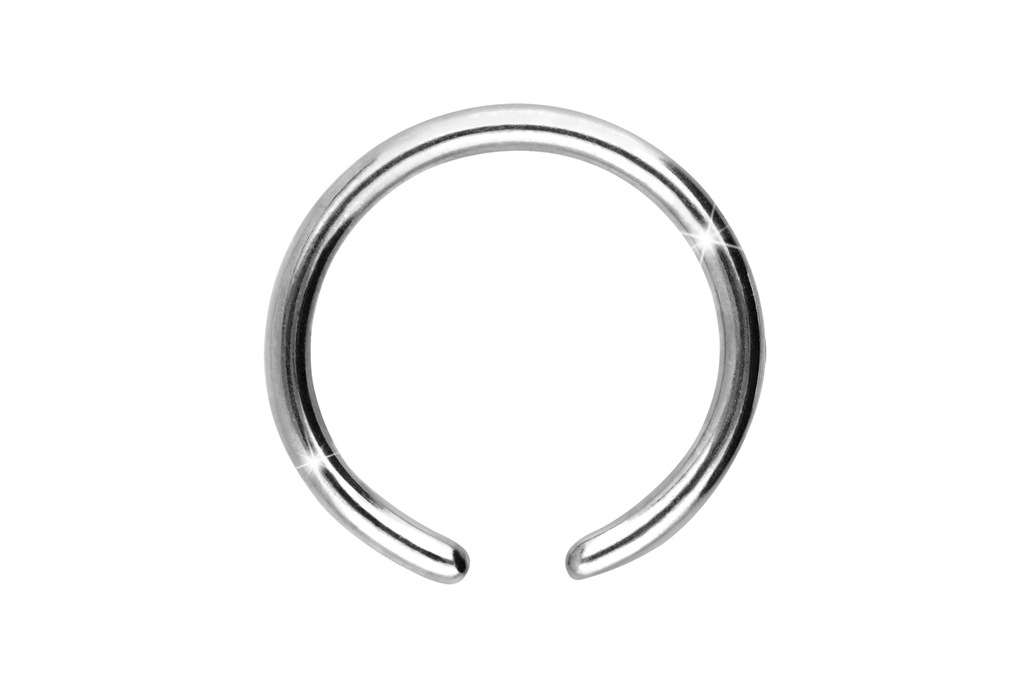 Titan Klemmkugelring Piercing ohne Kugel